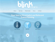 Tablet Screenshot of blinkevents.net